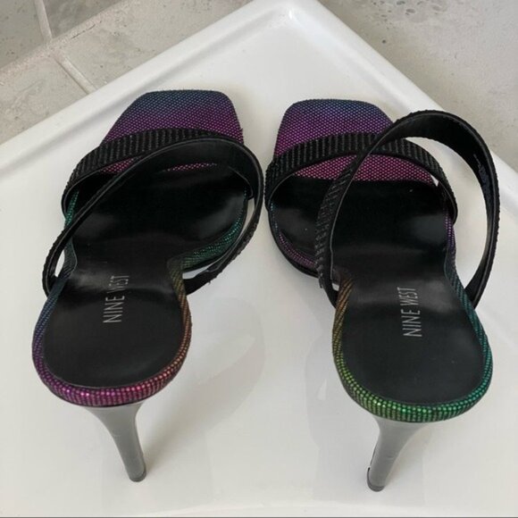 Nine West Black Heels Size 8.5 Women - Picture 11 of 13